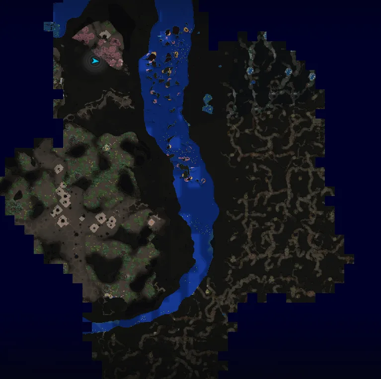 Cave mode with fog of war