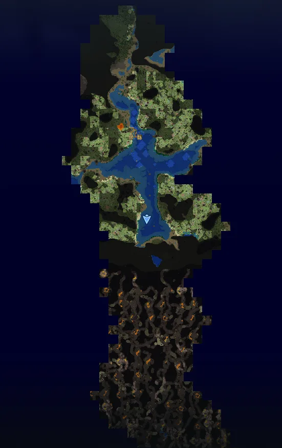 Cave mode map rendering