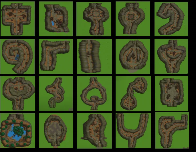 Generated dungeon routes